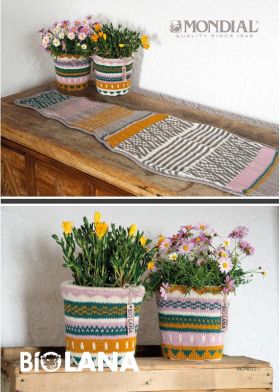 Flower Pot Covers Knitting Pattern